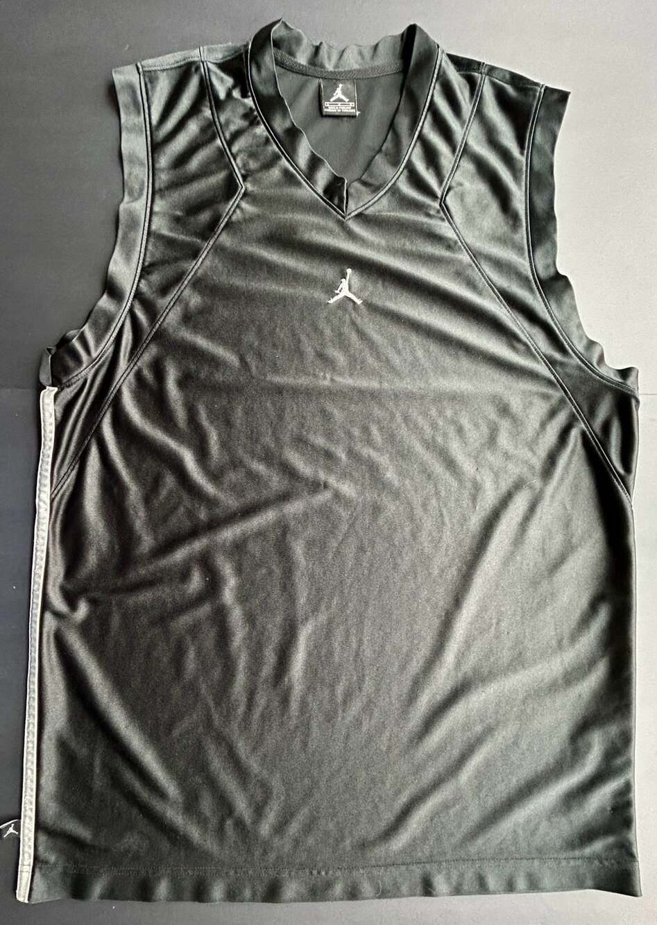 Jordan Basketball Muscle Tank Black and Silver